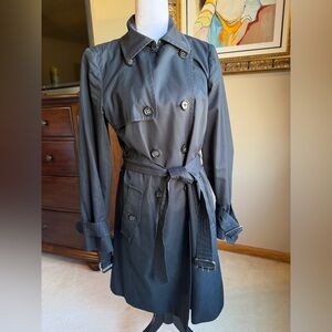 Banana Republic Women's Black Trench Coat